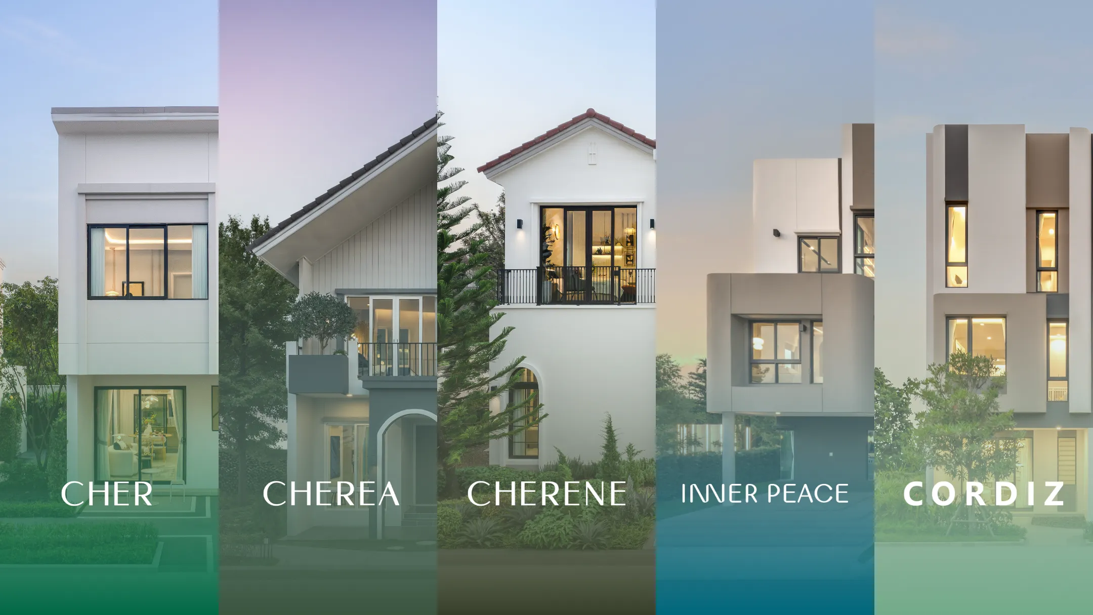 บ้าน PEACE &amp; LIVING ทั้ง 5 แบรนด์ CHER CHEREA CORDIZ INNER PEACE CHERENE ทาวน์โฮม บ้านแฝด บ้านเดี่ยว ราคา 2.79 ถึง 25 ล้าน